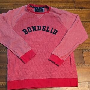Men's Red Crewneck Sweater Size Medium
